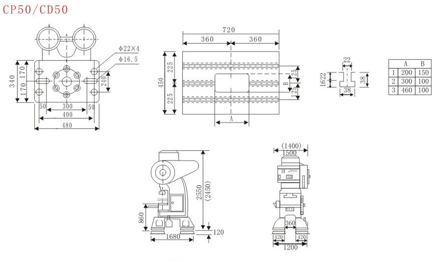 HW-press 50T C型三圓導柱沖床 HW-press 50T C型三圓導柱沖床