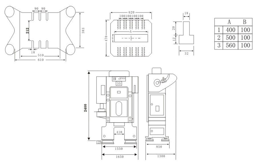 HW-press 35T四圓導柱二中心柱高速精密沖床 HW-press 35T四圓導柱二中心柱高速精密沖床