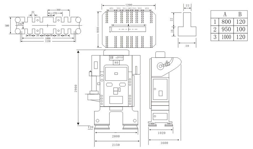 HW-press 80T八圓導柱二中心柱高速精密沖床 HW-press 80T八圓導柱二中心柱高速精密沖床